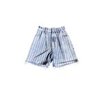 Free People We the Free Blue and White Striped Mom Short Photo 1