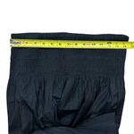 Madewell NWT Women's M Black Smocked Waist A-Line Midi Skirt Summer Photo 7