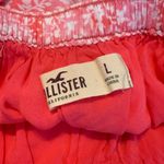 Hollister  Pink White Floral Skater Skirt Mini Size Large Lined Spring Summer Photo 5