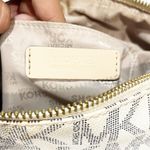 Michael Kors  Grayson Trunk/Duffle Bag White Vanilla Monogram Medium Photo 6