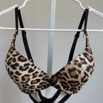 Frederick's of Hollywood  sz 34c brown tan leopard print‎ bra Photo 0