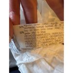 ZARA  Dress‎ Women Small White Linen Blend Short Puff Sleeve Babydoll Preppy Photo 9