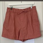 Uniqlo Pink Linen Blend Paper Bag Shorts XL Photo 1