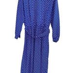Talbots  Vintage Mock Neck Belted Polka Dot Dress Size 4 Photo 0