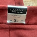 EXPRESS Columnist Womens Fitted Rust Ankle Mid Rise Dress Pants Sz 2R NWT Photo 8