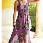 Anthropologie  Maeve Annas Silk Boho Printed Maxi Dress Size S Photo 0