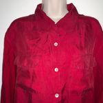 Dress Barn  100% Silk Blouse Size L Excellent Photo 1