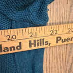 J Jill Teal V Neck Long Sleeve Knit Tunic Sweater Top Women's Size L Green Size L Photo 2