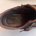 Born Nova Brown Burnished Leather Booties Straps Buckle Heel Western Women’s 7M Size 7 Photo 7