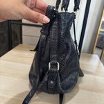 Cole Haan Black Python Leather Snakeskin Medium Crossbody Shoulder Bag Purse Photo 5