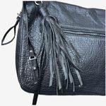 Treasure & Bond  black pebble leather crossbody bag, expandable 12 x 10 ins Photo 4