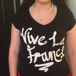 Cotton On vive la France v neck graphic top Photo 2