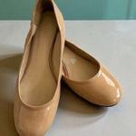 Vera Wang Nude Beige Patent Leather Ballerina Ballet Flats Size 8.5 Photo 0