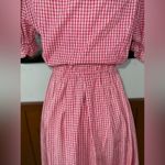 Super Cute Vintage Austrian Red Gingham Puff Sleeve Dress! Size 10 Photo 5