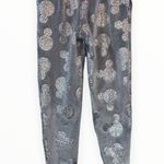 Disney 🎓 Gray Fuzzy Pajama Pants Silver Mickey’s Photo 2