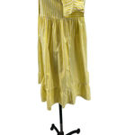 Brooks Brothers Yellow White Pinstripe Button Front Mini Dress Size 2 Photo 7