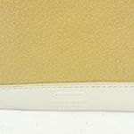 Coach  Leather Card Wallet Brown/cream Pebbled Leather Keychain Photo 1