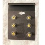 NEW Area Stars Mini Butterfly & Flower Gold Gems Feminine Stud Earrings Set Photo 1