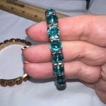 Set of Two Fall Color‎ Sparkle Set Stretch Jewel Bracelets Blue Photo 6