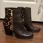 Michael Kors 💖 Silvy Animal Print Heeled Ankle Booties Photo 1