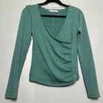 We The Free  Like A Boss Long Sleeve Ruched Sweater Everglades Women's Size XS Photo 0