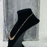 Anna & Ava Multicolor Crystal Fashion Curved Bar Necklace Gold NWT Photo 4