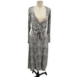 Good American  The Runaround Wrap Dress‎ Python Print Size 0 / XS Photo 2