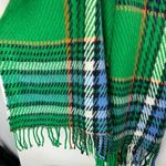 Aerie  Green Plaid Blanket Scarf Fringe Photo 3