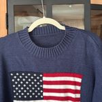 Amazon USA flag navy sweater knit ribbed brandy nico american oversized Ralph lauren Photo 1