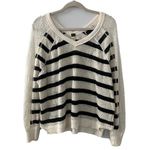 Free People We The  Womens Size XS Multicolor Stripe V Neck Pullover Knit Sweater Photo 0