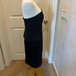 White House | Black Market Black Strapless Dress Fully Lined Size 6 Photo 5