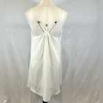 Very J white strappy vneck shift dress size small Photo 3
