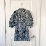 Ganni  Puff Sleeve Zebra Print Dress Photo 8