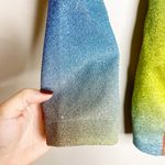 GCDS Rainbow Glitter Party Mini Dress Size Small Silver Photo 6