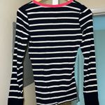 Abercrombie & Fitch Vintage Y2K Navy and White Striped Henley Sleep PJs Photo 1