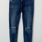 Hudson Jeans [Hudson] Nico Mid Rise Ankle Skinny Jeans Dark Wash Ripped Knee Distressed Sz 29 Photo 0