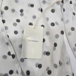 Tularosa  Andora Blouse in Black & White Polka Dot Small Photo 8