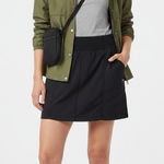 prAna Black Active Skort L | Built-In Shorts | Hiking Travel Athleisure Skirt Photo 0