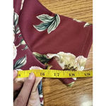 ASOS NWT  Burgundy Southern Floral Career Dress Size 2 Cottagecore Classic Fall Photo 5