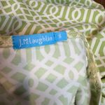 J. McLaughlin  Boatneck Geometric Dress Catalina Cloth Green White Size Small Photo 4