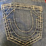 True Religion  Light Wash Exposed Stitching Low Rise Straight Leg Jeans Size 25 Photo 3