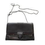 Brighton ‎ Vintage Y2k Crocodile Embossed Leather Clutch Wallet W Chain Photo 1