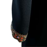 Ranelle Black Shift Dress with Embellished Collar & Cuffs | Vintage | Sz 10 |EUC Pink Photo 6