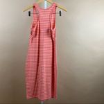 Wall Flower Medium Coral Stripe Racerback Midi Nautical Summer Pastel Spring Photo 2