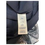 Joie  Dress Womens L Thelen Baltic Swing Trapeze Chiffon High Neck Lined Blue Photo 6