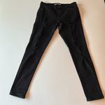 Levi's black denim distressed ripped 720 High Rise super skinny stretch jeans Photo 3