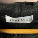 Barlver NWOT Black & Gray Striped Quarter Zip Pullover Hoodie Size S Photo 2