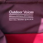 Outdoor Voices  Sprint Thermal Leggings Maroon Burgundy Small Photo 9