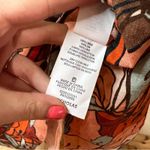 Nicholas Asilah floral linen long sleeve cutout tie midi dress 10 Red Photo 10