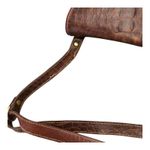 Brahmin Bucket‑Style Crossbody Bag Leather Alligator Flap Adjustable Strap Photo 15